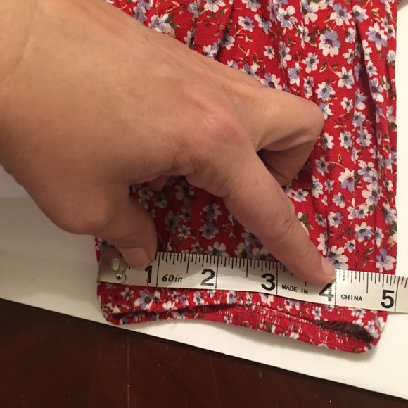 **SOLD**###### button down long sleeve floral top - Picture 8 of 8